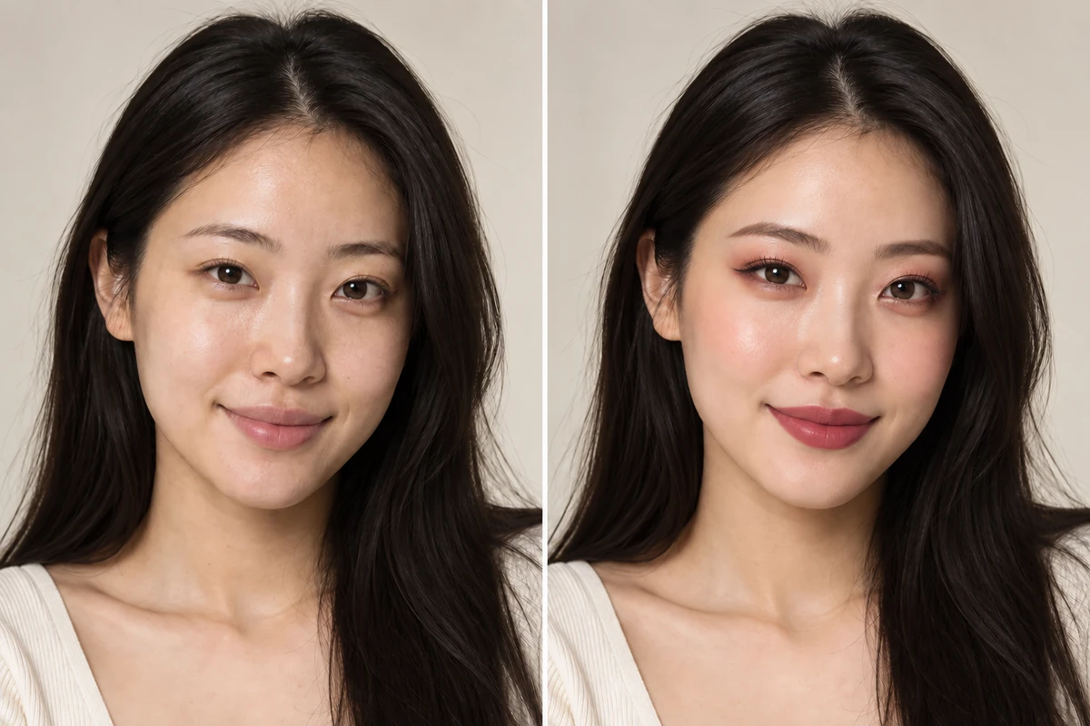 AI makeup preview